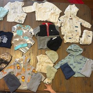 Lot of 11 outfits and long sleeve onesies